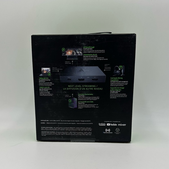 NEW Razer Ripsaw HD Game Streaming Capture Card: 4K Passthrough, 1080P 60FPS Rec - Picture 5 of 15